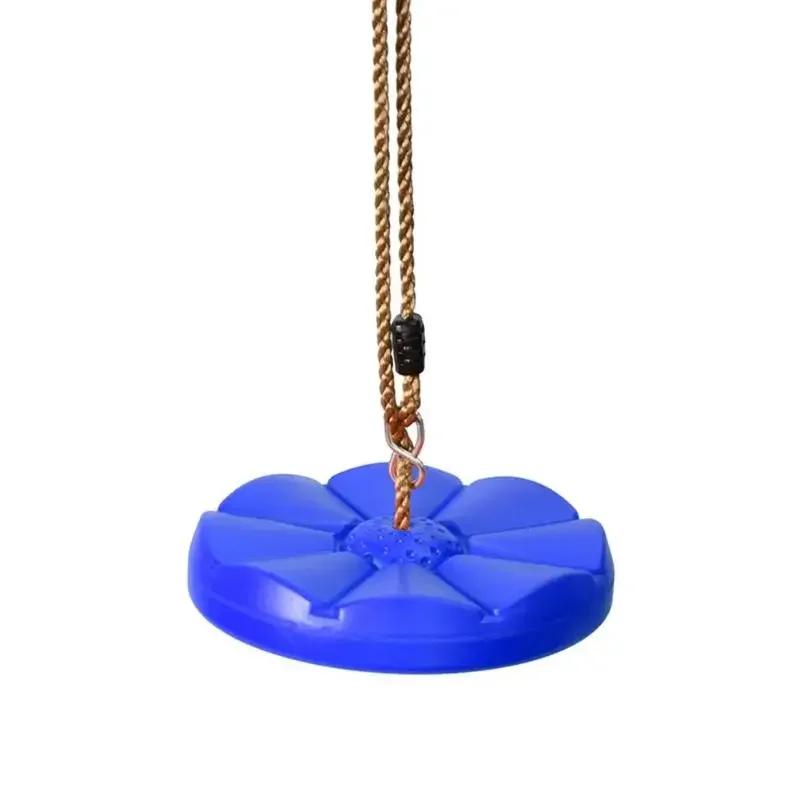 Outdoor Kids Disc Swing | Heavy Duty with Platforms Round Seat Easy DIY Playset Addition Sturdy Design Fun Children’s Gifts