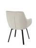 Swivel half stool bar stool ELMO fabric gray
