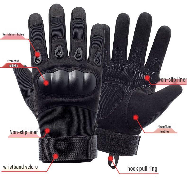 Men's Tactical Half-Finger Cycling Gloves: Breathable, Non-Slip, Wear-Resistant Combat Gear