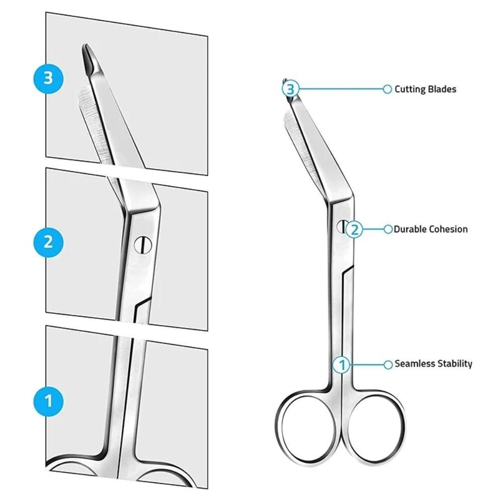 Anti-rust Doctor Curved Home Use Gauze Scissors Stainless Steel Nurse Scissors Bandage Scissors
