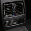 Carbon Fiber Auto Interior Rear Air Conditioning Outlet Trim Cover Sticker For BMW 3 Series F30 3GT F34 2013-19 Car Accessories