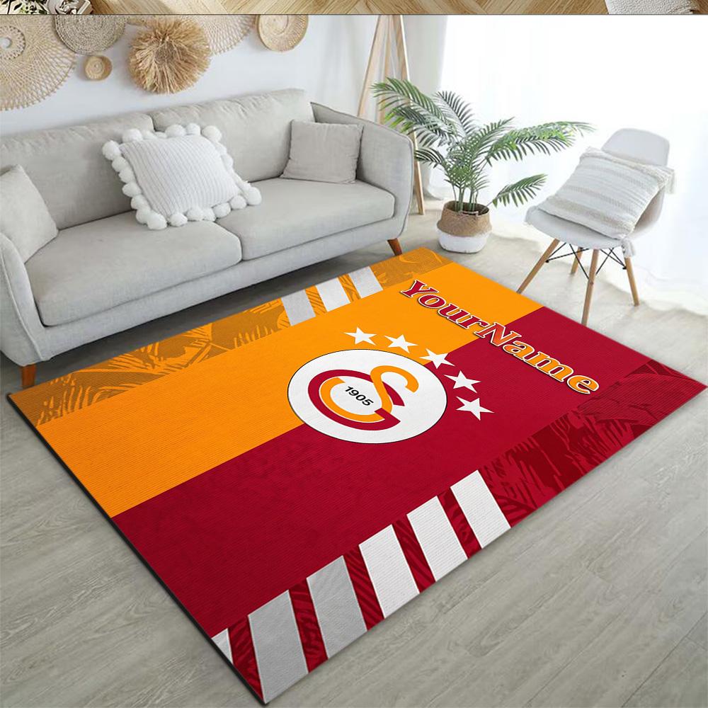 Galatasaray Customizable Name Floor Rug Office Rug Perfect For Bedrooms Dormitory Playrooms Dining Room Antislip Carpet Decorate Offices