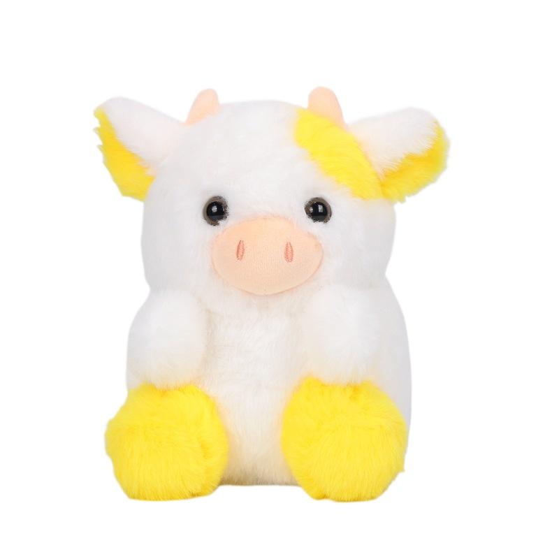 Плюшевая игрушка Kawaii Strawberry Cow для детей, мягкая кукла, разноцветная подушка, праздничный подарок, 20 см