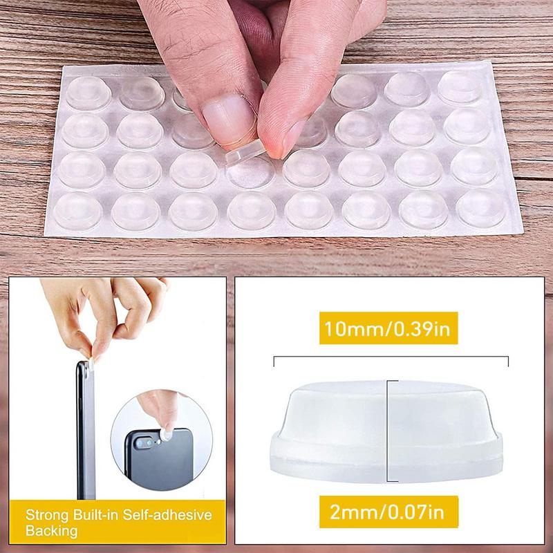 Wall Protectors From Door Knobs Adhesive Round Clear Door Handle Stop Home Accessories For Drawers Cupboards Cutting Boards