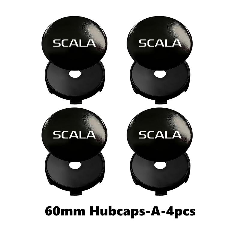 DAYB7 Car Wheel Hub Sticker Wheel Center Cap Base Car Styling Decor For Skoda VRS Octavia FABIA KAMIQ KAROQ KODIAQ RAPID SUPERB Yeti