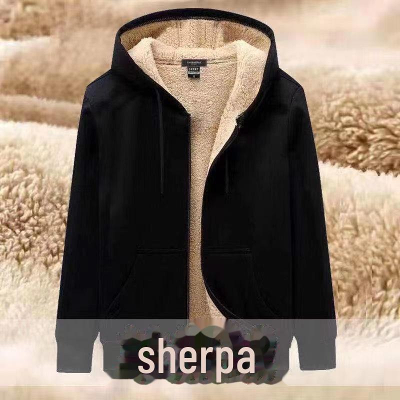 Men's Winter Lambskin Sportswear: Hooded Jacket & Pants Set