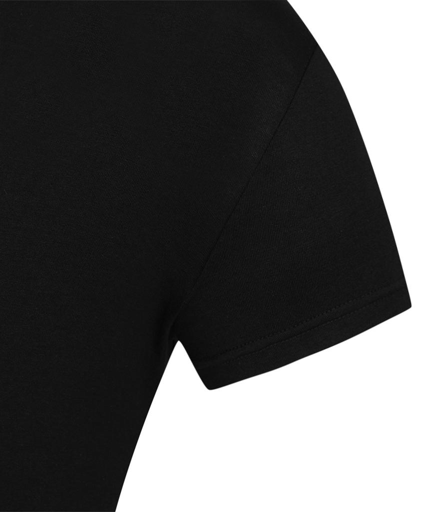 BYSEC U-Neck Muscle Stretch Plain Short Sleeve_2 Colors