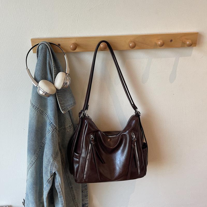 Повседневная сумка-тоут для поездок на работу, женская, большой вместимости, новая 2025, на плечо, сумка-мессенджер, ретро-мода, легкий рюкзак