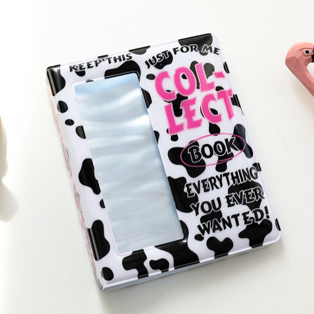 Clear Pockets Photo Album Holder Cute Cartoon Small Card Collect Book Letters