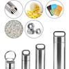 Portable Pill Storage Box Mini Stainless Steel Medicine Boxes Pendants Keychain Pill Case Waterproof Camping Firstaid Pendant