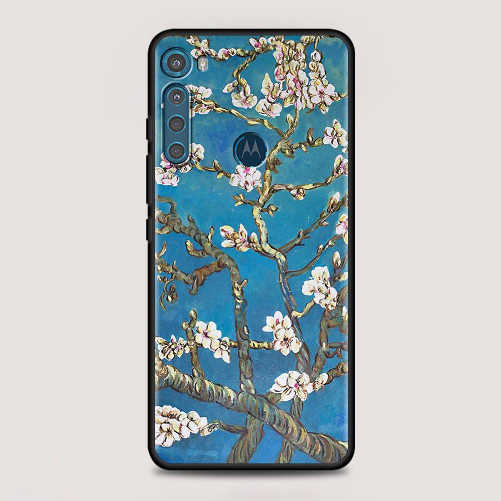 For MOTOROLA One Fusion Case for Moto G10 G9 G8 Plus Play Power One G20 G30 G40 G50 G60 Edge 20 Shell Van Gogh Starry Sky Art
