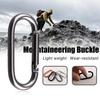 5PCS Carabiner Black Oval Hanging Buckle Carabiner Hanging Buckle Small Carabiners for Water Bottle and Harness Accessorie