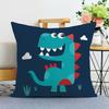 Cartoon Animal Print Decorative Pillowcase Bedroom Living Room Square Cushion Pillowcase