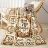 Vintage 1956 Celebration Flannel Blanket-Soft and Suitable for Sofas,Beds,Offices,Travel,All Seasons,Great Gift for Holidays and Birthdays.