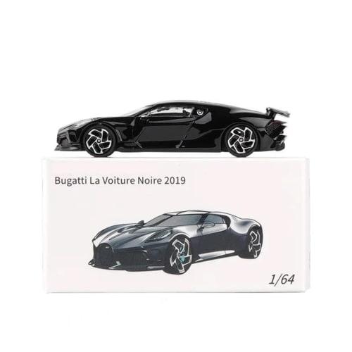 1/64 Scale Bugatti La Voiture Noire Diecast Model Car with Metal Chassis and Shock-Absorbing Design, Perfect for Collectible Model Decoration (Color: