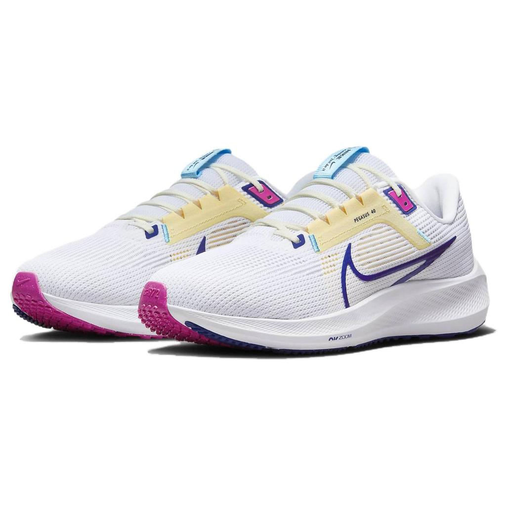 Nike Air Zoom Pegasus 40 White Deep Royal Blue Men Sneakers Photon-Dust Fierce-Pink DV3853-105