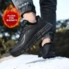 Fashion Men's Black Outdoor Winter Casual Style Trend Sport Shoes Plush Warmth for Men Non-slip Lightweight Comfort Flats Sneakers