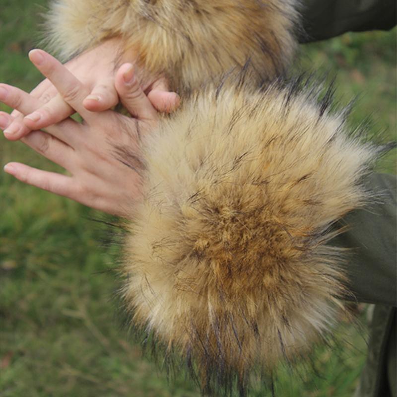 Женские плюшевые манжеты из искусственного меха, теплые пушистые мягкие перчатки на запястье, зимние перчатки