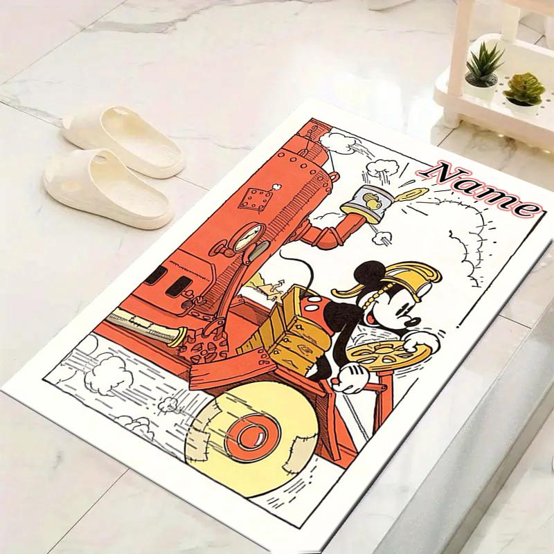 Custom 1Pc Halloween Mickey Friends Rug Office Carpet Indoor Outdoor Entrance Doormat Nonslip Soft And Comfortable Living Room D29166