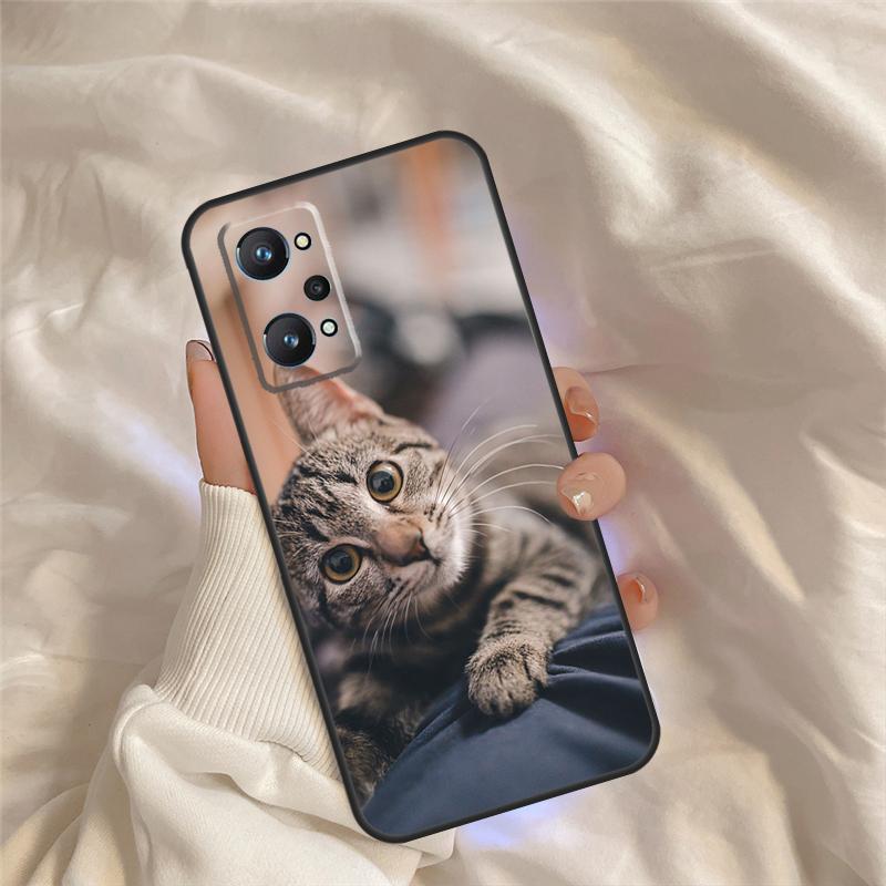Милый чехол с животным-кошкой для Realme 15 14 11 12 13 Pro Plus C65 C67 C71 C63 C61 C55 C51 C53 C35 C75 GT6 GT7 Pro
