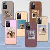 Cute Cat Dog Animal Case for Xiaomi Redmi Note 9S 9 8 10 11 Pro 9C 9A 7 8T 7A 8A 6A 6 10S Black Soft Silicone Phone Cover Coque