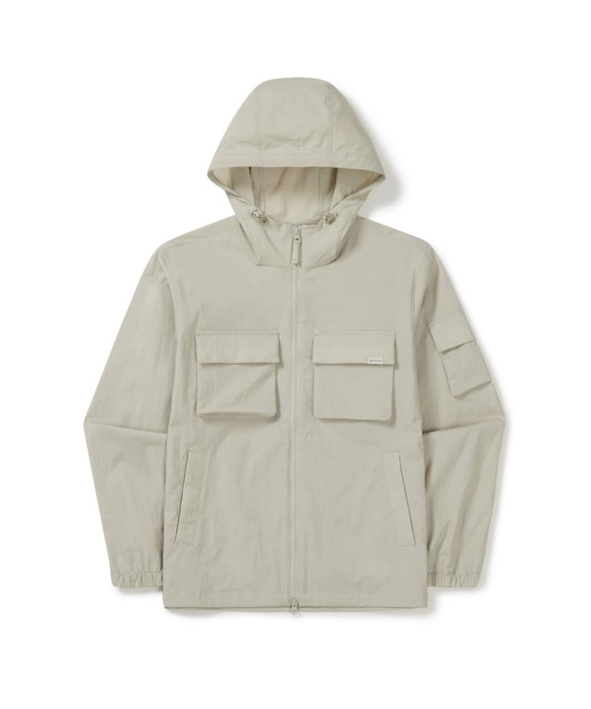 Ветровка Snowpeak Apparel Root Out с карманами (S26Mmrwb60) Светло-бежевый