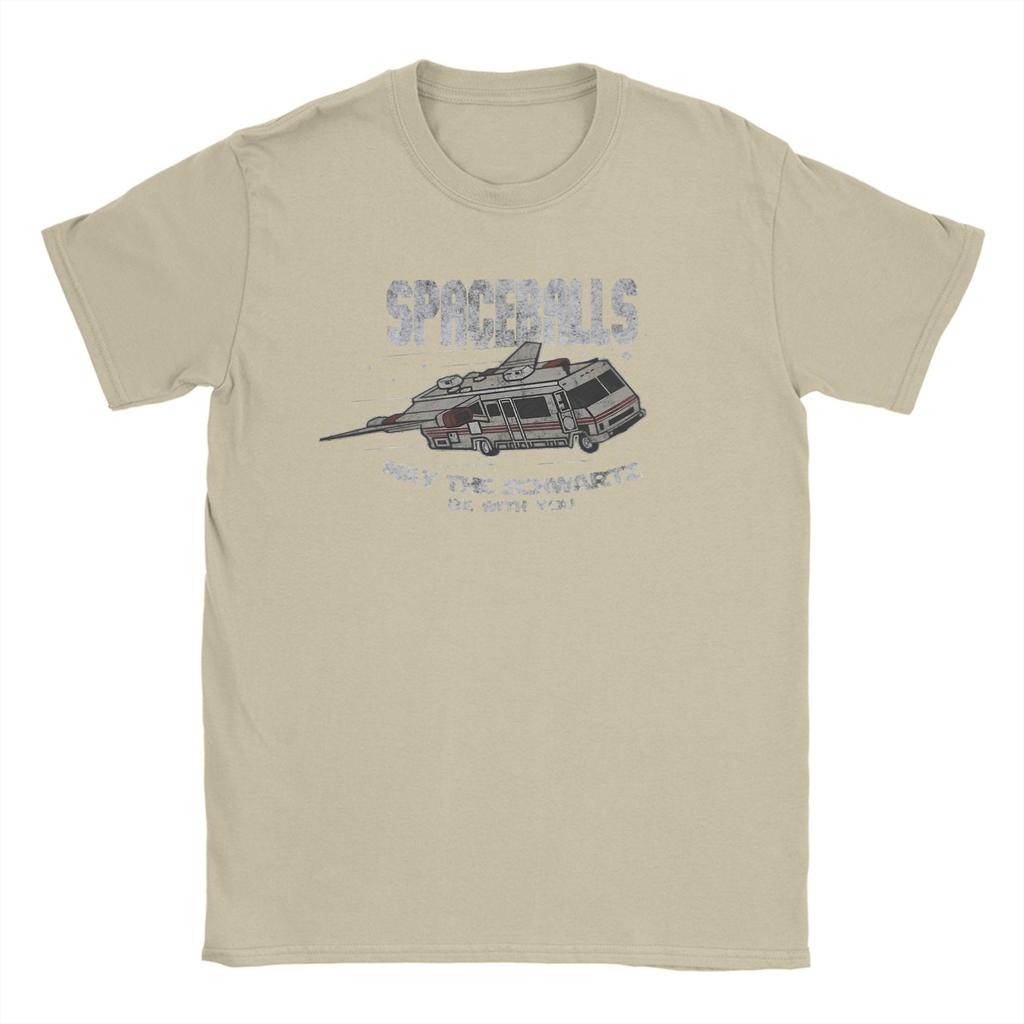 Awesome Spaceballs RV May the Schwartz Be With You TShirts Unisex Crewneck Cotton T Shirt Short Sleeve Tees 6XL Clothes