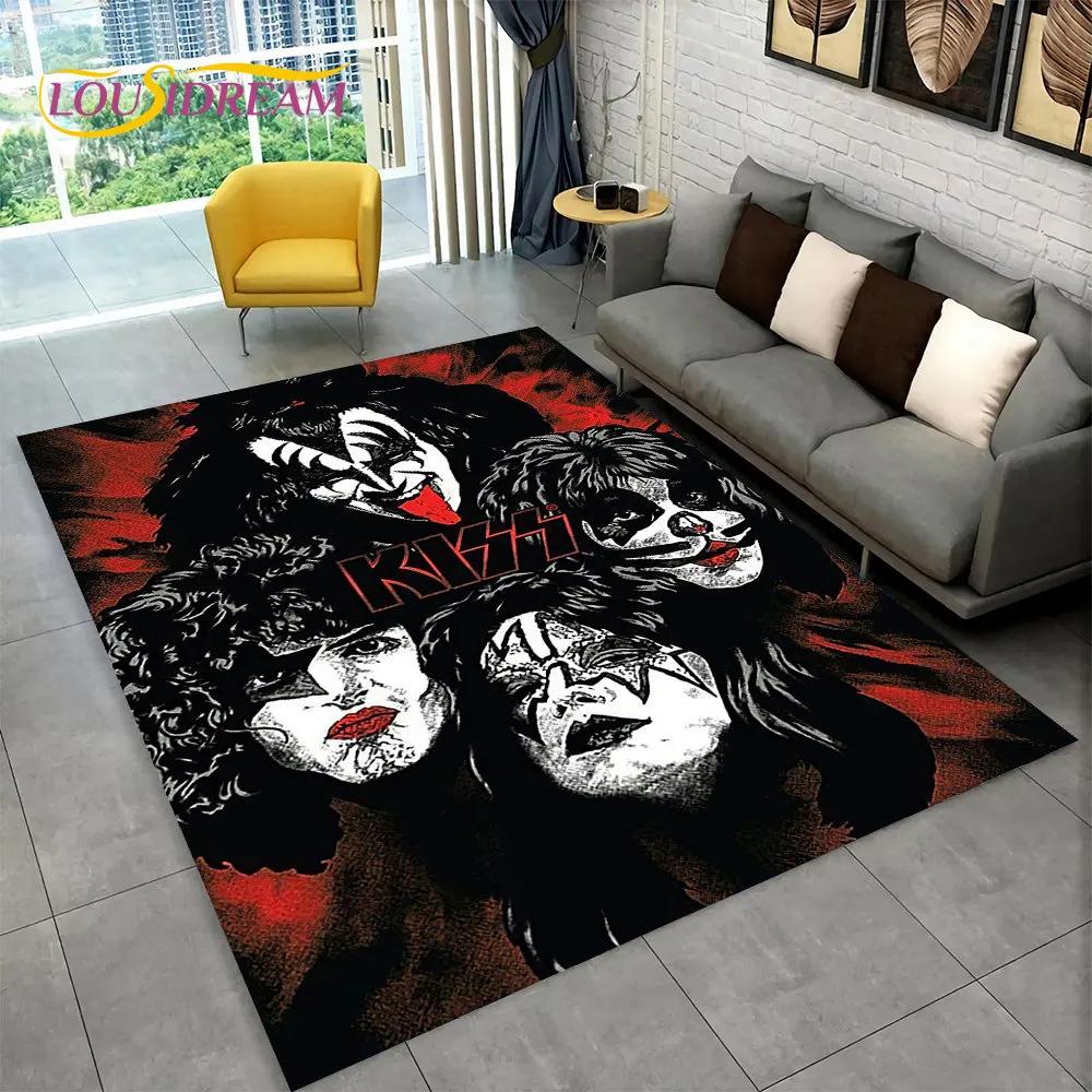 Коврик KISS Rock Band Retor, ковер для дома, гостиной, спальни, дивана, коврика, декор, кухонный нескользящий напольный коврик Alfombra