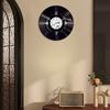 Vinyl Record Wall Clock High Accuracy Quiet Operation Battery Operated Music Room Decor Decoration Art Hanging Clock