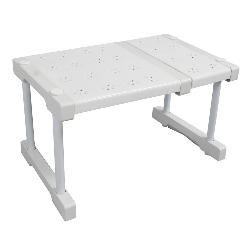 Расширяемый органайзер для полок шкафа, регулируемая экономящая место натяжная полка для гардероба или под раковину, ширина 24 см, высота 22 см