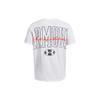 Under Armour Ua Armor Letter Print Crew Neck Short Sleeve T-Shirt Men T-Shirts White 1382832-100