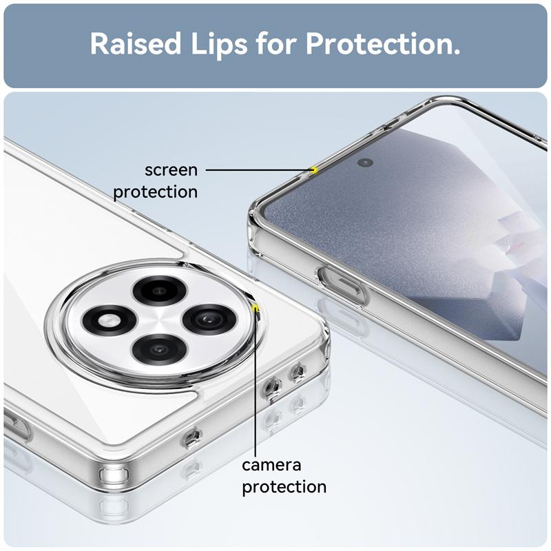 Для чехла Oneplus 13R Крышка Oneplus 13R Oneplus13R Capa Противоударный Прозрачный Бампер Задняя Цветная Рамка Прозрачные Чехлы Oneplus 13R