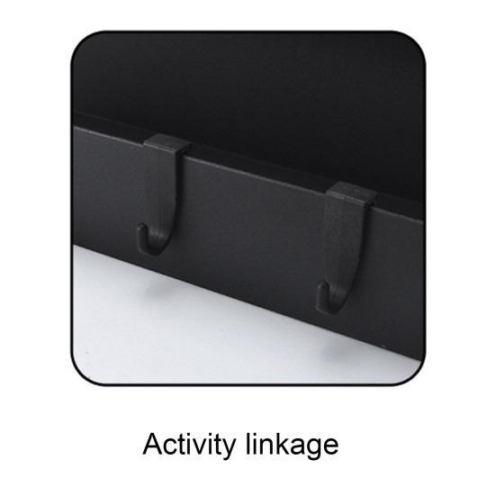 Магнитная полка для специй на холодильник с крючками, полая конструкция, нержавеющая, прочная, несущая, большая