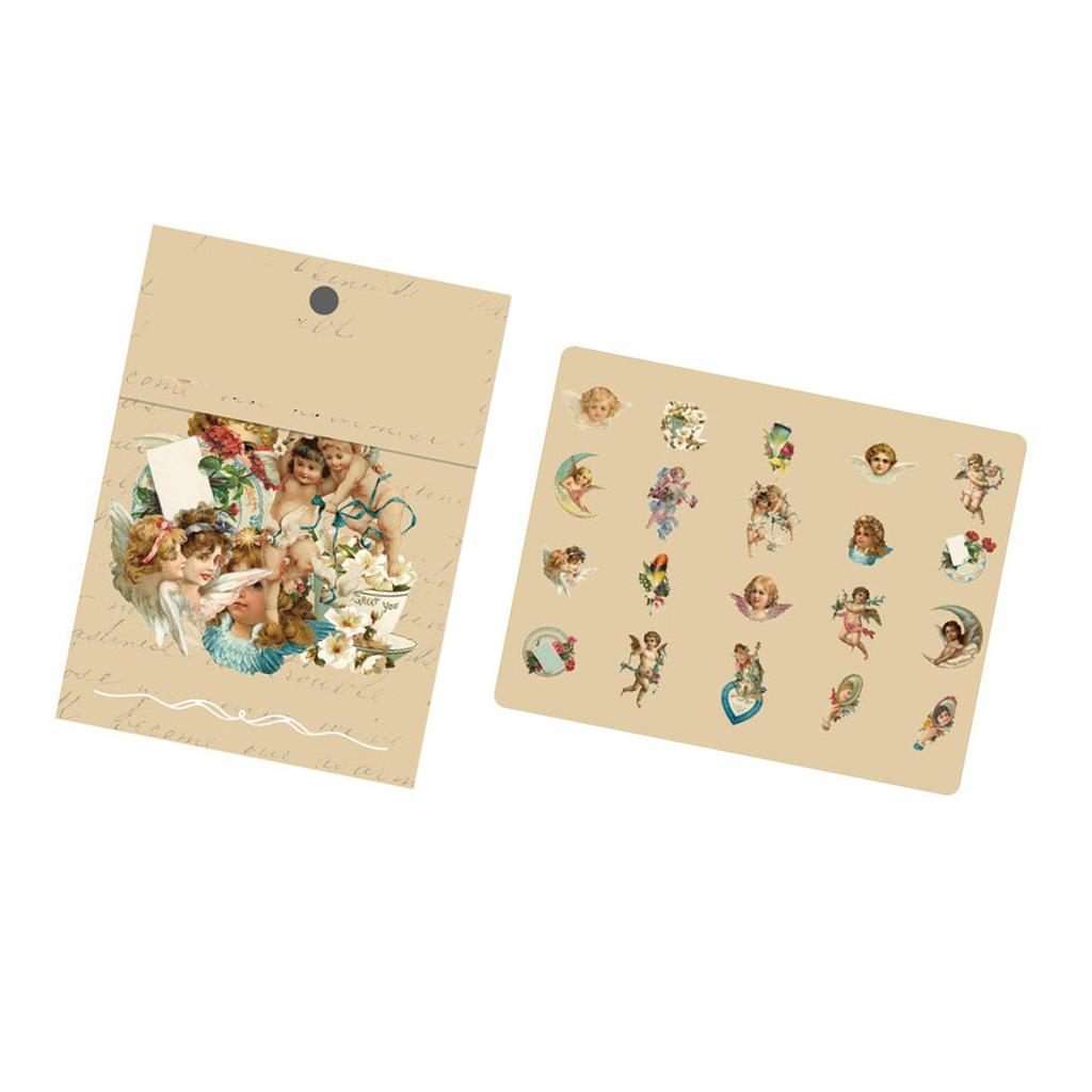 40 шт. Винтажные романтические наклейки Серия «Зыбучие пески» ПЭТ Нежные узоры Ностальгические наклейки для дневника