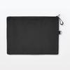 MUJI Polyester Double Zipper Case Black L