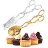 Vintage Style Fruit Salad Cake Clip Buffet Food Tong Salad Pastry Clamp Gold-plated Baking Barbecue Tool Snack Cake Clip