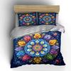 "Mandala Art Decor Set" Bedding Set with 1 Duvet Cover 2 Pillowcases Single Double King Queen, Gift