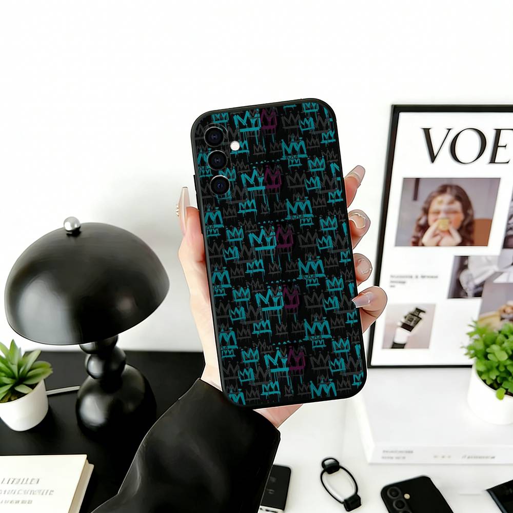 Y-Young R-Royals S3 Phone Case For Samsung Galaxy A73,A72,A71,A70,A53,A52,A51,Soft Silicone Black Cover