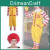 Косплей-костюм корпорации McDonald's из полиэстера и эластана для детей и подростков