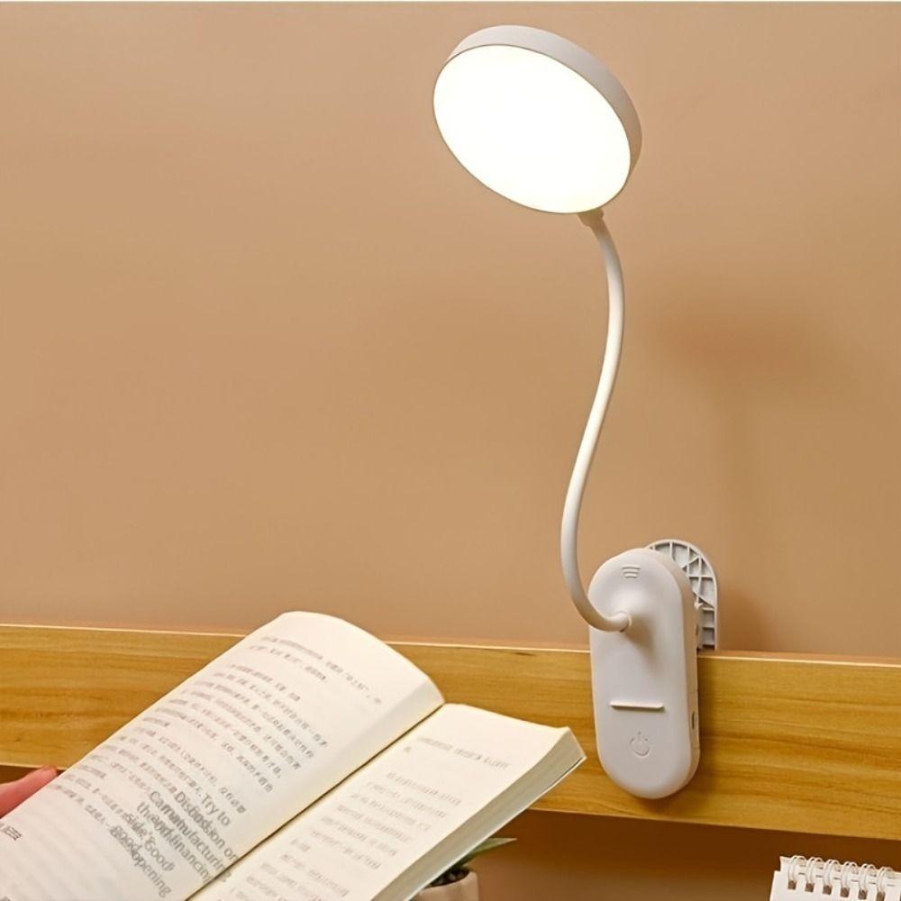 USB Charging Table Lamp With Clip LED Light Creative Reading Night Light Bed
