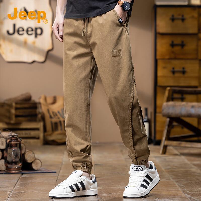 Jeep Мужские повседневные брюки карго на кулиске