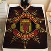 Man Utd Print FlAannel Blanket, High quality Comfortable for All Seasons, Home Decor, Warmth and Comfort