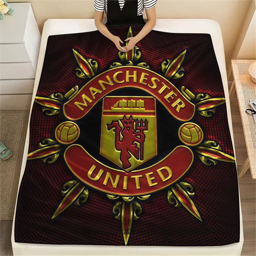 Man Utd Print FlAannel Blanket, High quality Comfortable for All Seasons, Home Decor, Warmth and Comfort