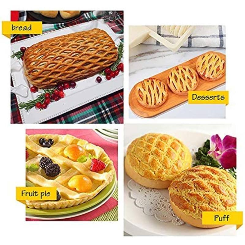 Решетчатый роликовый резак, инструмент для выпечки печенья, пирога, пиццы, хлеба, теста, корочки, роликовый резак для выпечки, бытовые инструменты для экономии времени, инструменты для выпечки кондитерских изделий для пирога, пиццы, печенья