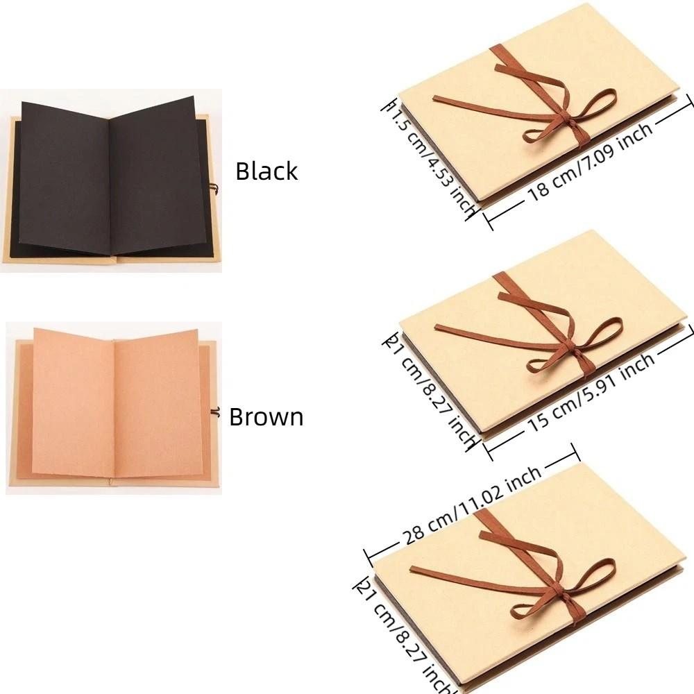 Adhesive Style Folding Photo Album Retro Diy Photo Album Accordion Photo Album Travel Journal