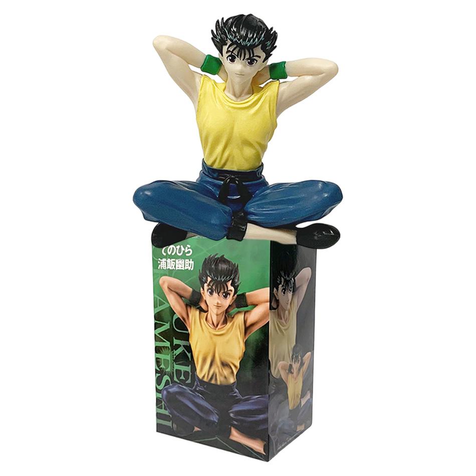 9 см YuYu Hakusho Урамеши Юсуке Курама Сидячая поза Аниме Модель Игрушки ПВХ Модель Коллекционная Кукла Подарок на День Рождения