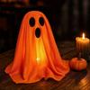 Light Up Ghost Decoration for Indoor Outdoor Use Halloween Themed Fabric Ghost Figure with LED Illumination for Party Home Yard Display