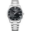 Citizen Citizen Collection Простые в настройке Радиоуправляемые часы с Eco-Drive Тонкие AS1060-54E Мужские
