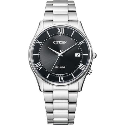 Мужские часы Citizen Collection Simple Adjust Eco-Drive с радиоконтролем, тонкие AS1060-54E