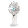 Digital Display Cooling Electric Fan USB Rechargeable Spray Handheld Fan 4000mAh Small Humidifying Fan for Travel Office Outdoor
